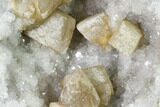 Keokuk Quartz Geode with Calcite Crystals - Iowa #144701-2